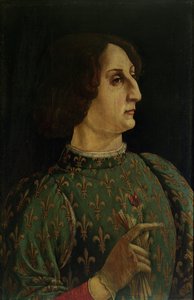 Galeazzo Mario Sforzan (1444-76) muotokuva n.1471 (tempera taululle) (ks. myös 50366)